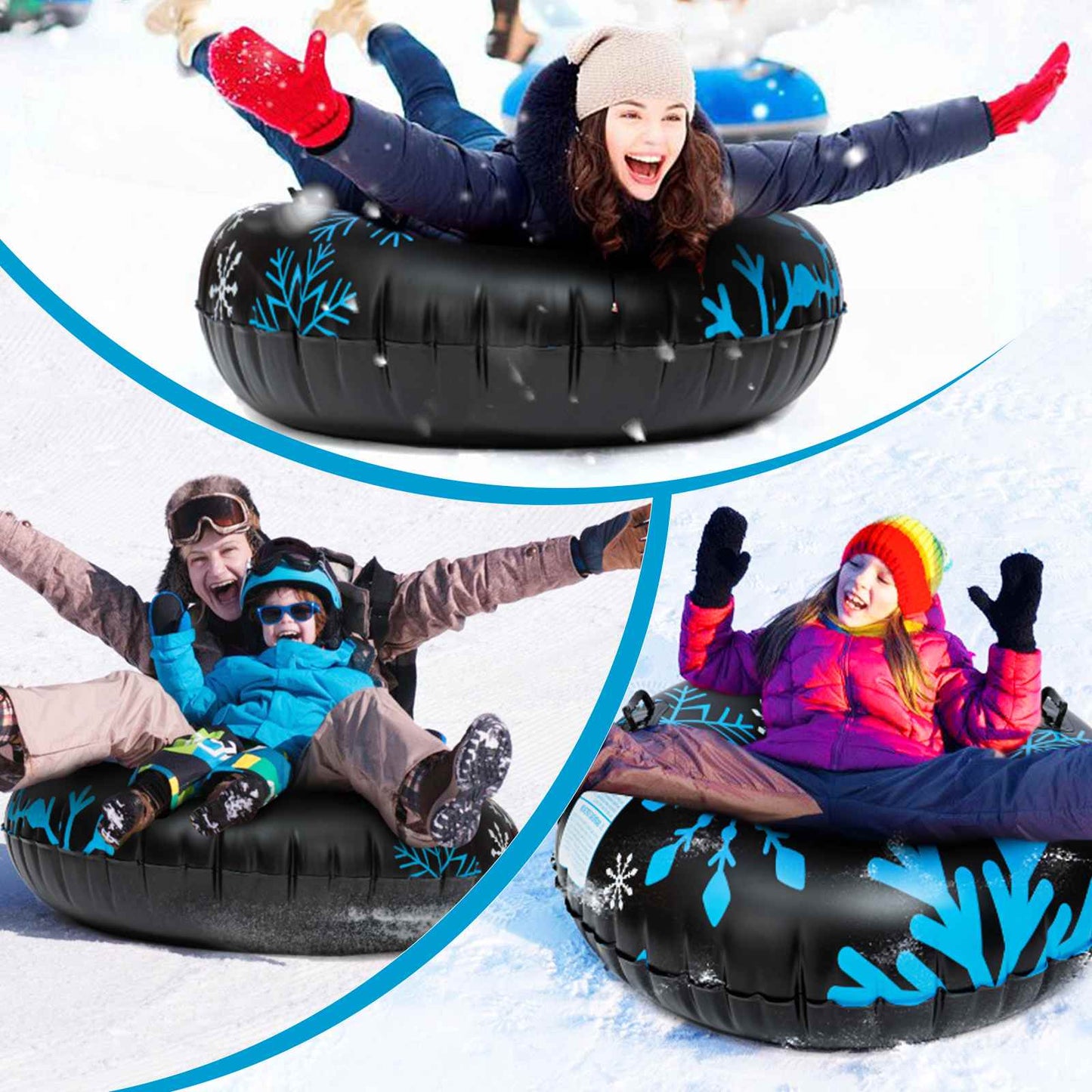 Inflatable Snow Tube High-Quality Durable Winter