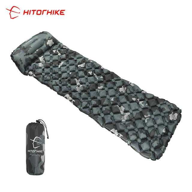 Outdoor Sleeping Inflatable Mattress with Pillows & Bag