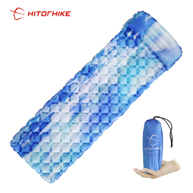 Outdoor Sleeping Inflatable Mattress with Pillows & Bag