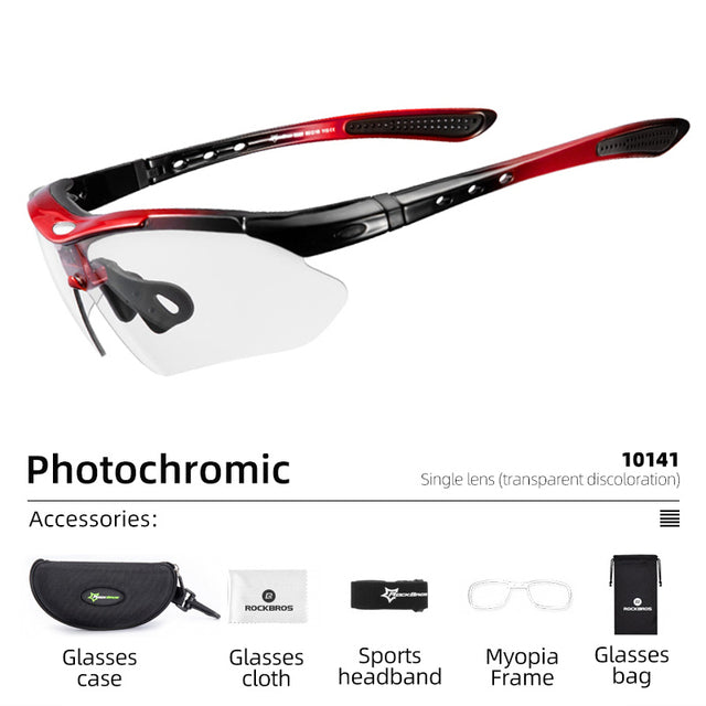 ROCKBROS Photochromic Cycling Sport Sunglasses