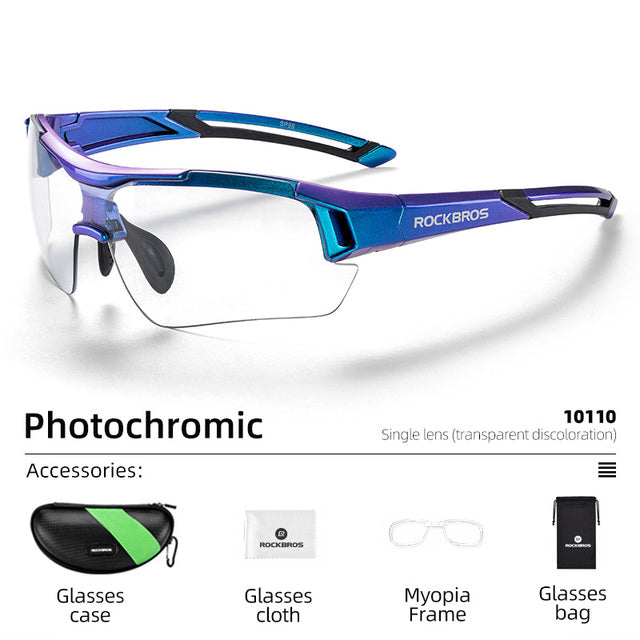 ROCKBROS Photochromic Cycling Sport Sunglasses