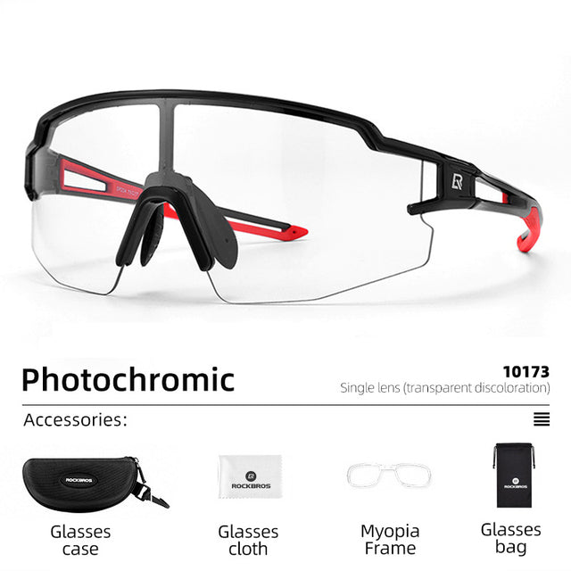 ROCKBROS Photochromic Cycling Sport Sunglasses