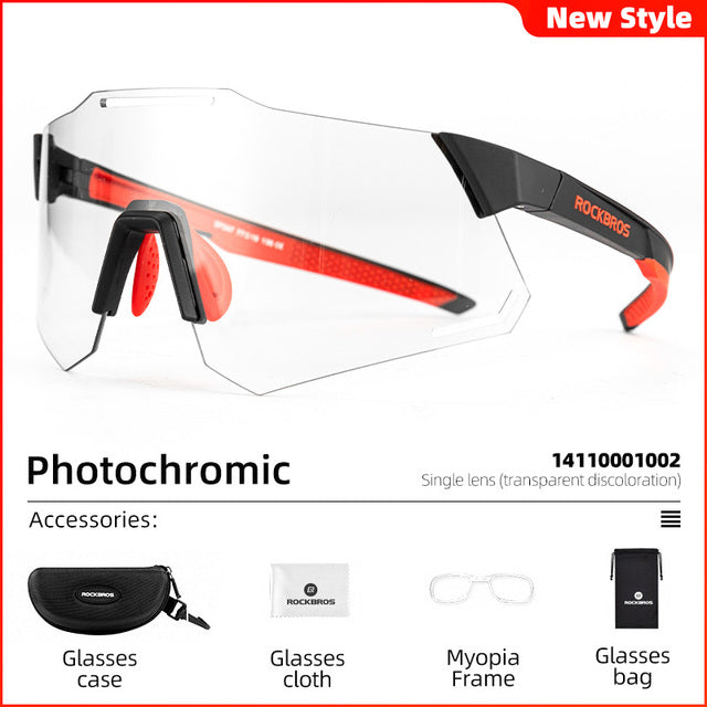 ROCKBROS Photochromic Cycling Sport Sunglasses